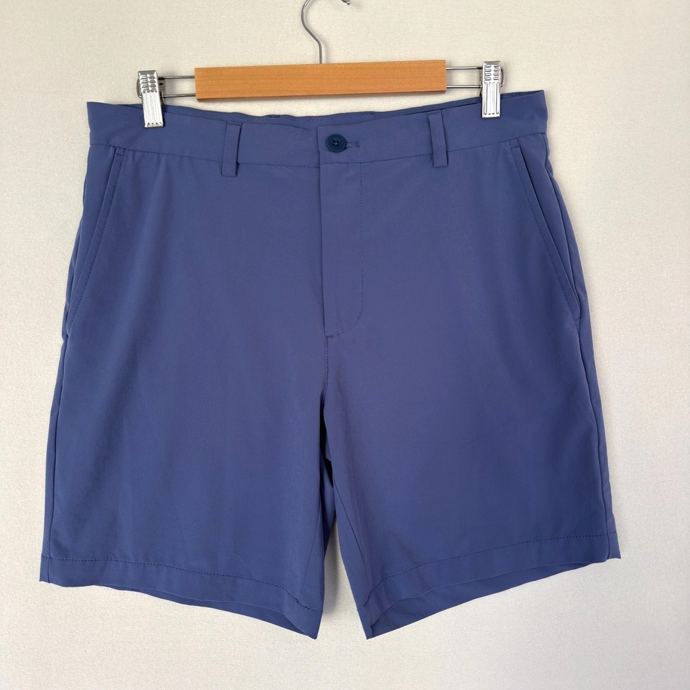 Vineyard Vines Mens Performance Breaker Chino Shorts Golf Blue Purple Size 32